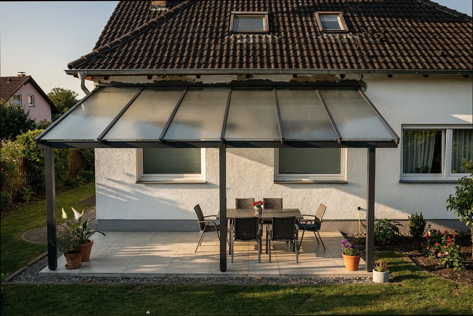 Freistehende Terrassenüberdachung in Paderborn